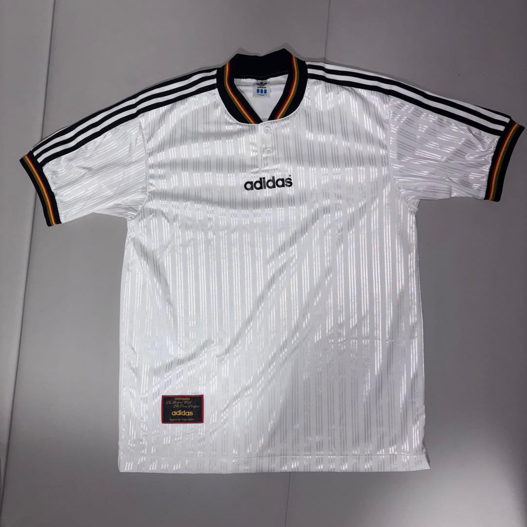 レア　90s アディダス　ドイツ代表　ゲームシャツ　ウェア　デサント製