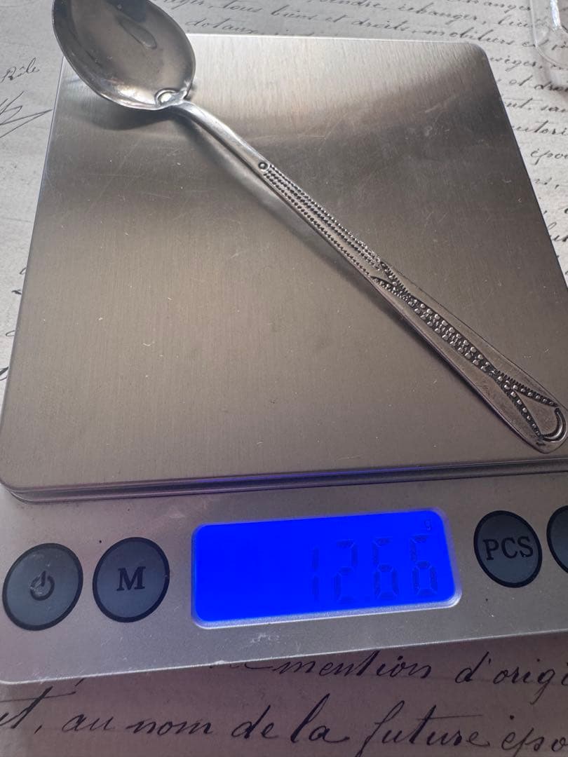 銀製装飾スプーン 約13cm ナバホ　シルバー　銀