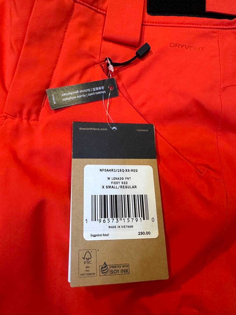 未使用The North Face スキー パンツ USサイズXS(日本Ｓ)