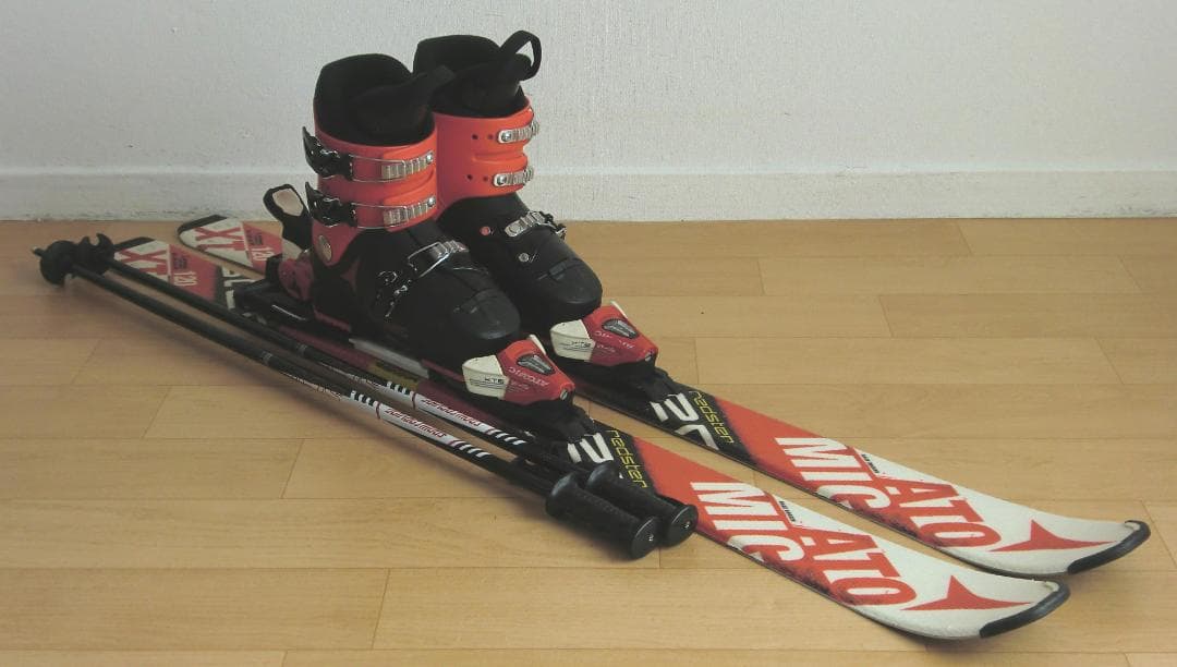 ■送料無料■アトミック■子供用スキーセット■板120靴22-22.5■WAX済■