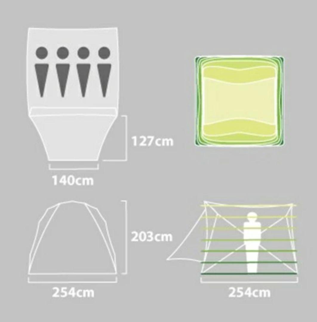 NEMO ニーモ ワゴントップ 4P & オプション 前室（ガレージ） セット