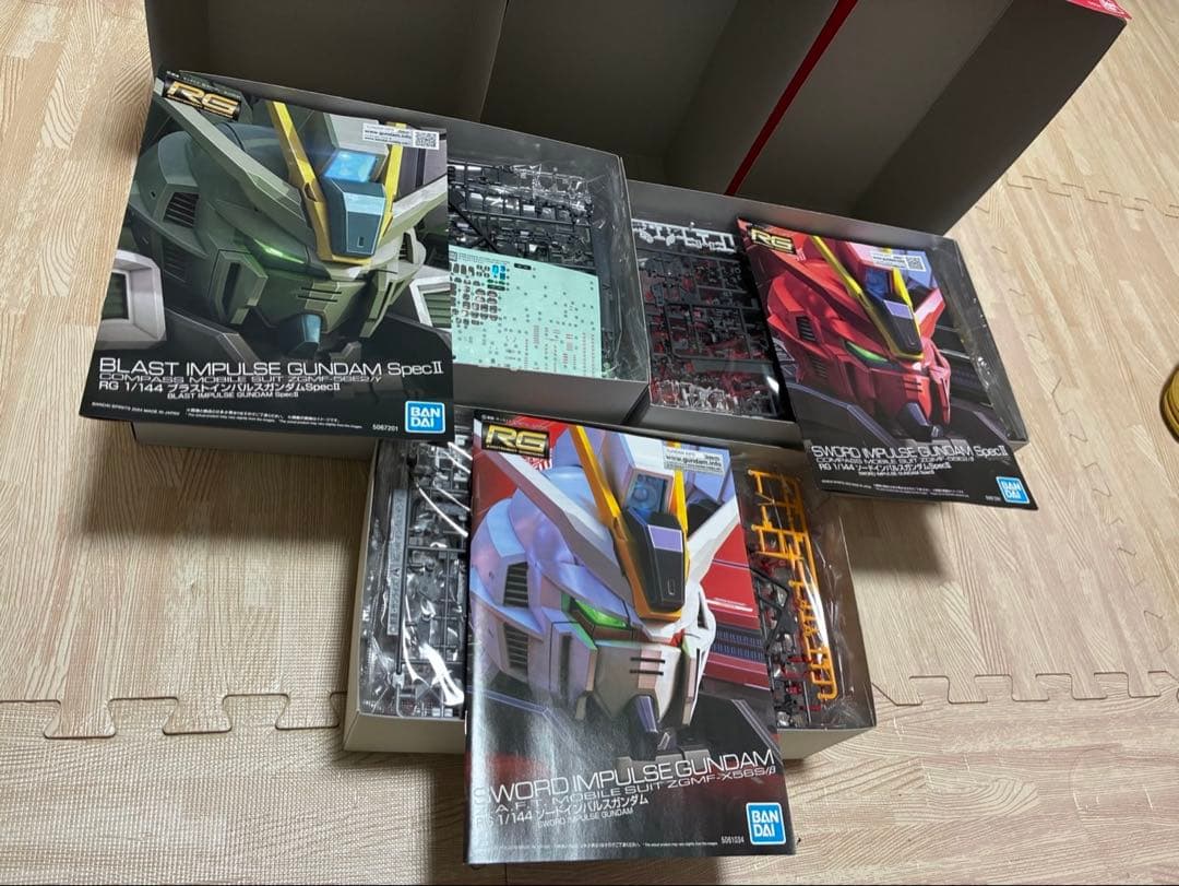 3個セット　ブラストインパルスガンダムspecⅡ ソードインパルスガンダム