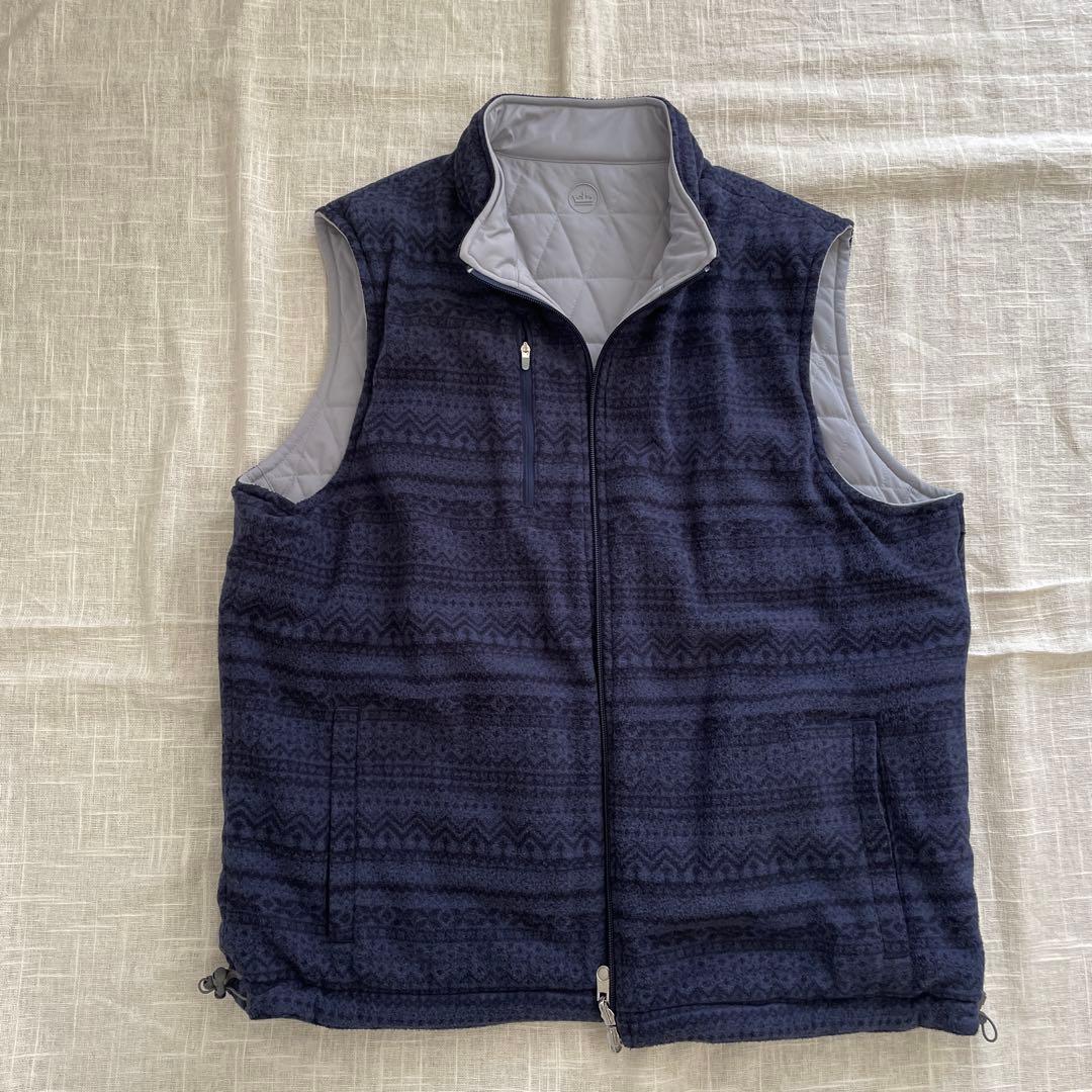 PETER MILLAR リバーシブル フリースベスト L 高級ウェア