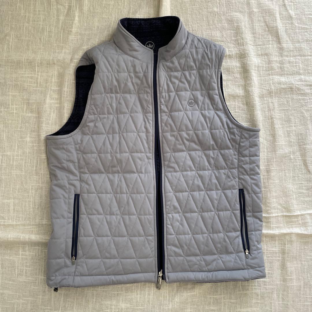 PETER MILLAR リバーシブル フリースベスト L 高級ウェア