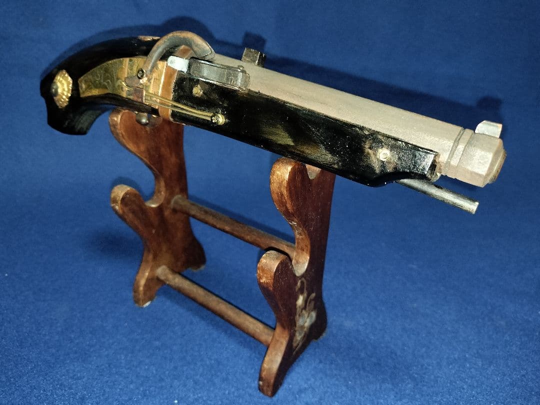 短筒　馬上筒　火縄銃　手作り木製　飾り物