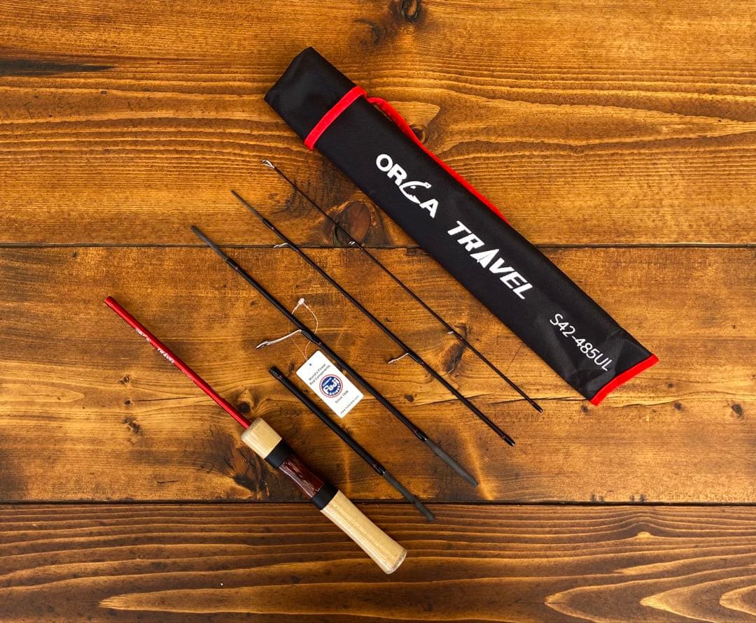トラウトロッド　ウッド調　485UL 424UL スピニングロッド　パックロッド