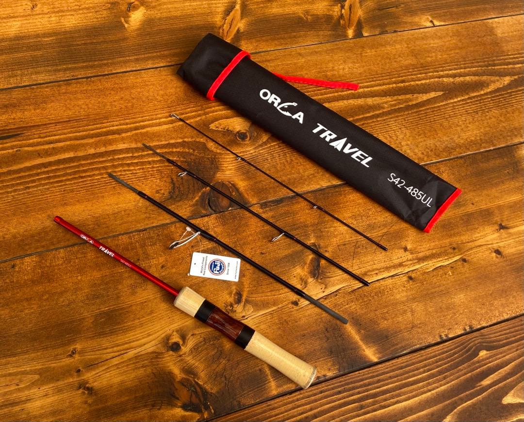 トラウトロッド　ウッド調　485UL 424UL スピニングロッド　パックロッド