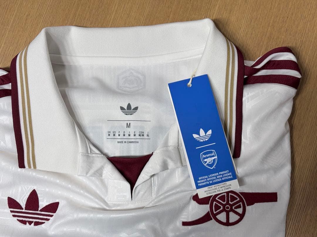 【公式/新品】アーセナル25/26 長袖 サード レプリカ ライス M