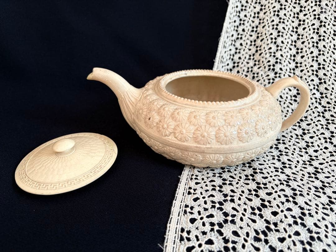 ボルドー窯　マーガレットシリーズ ティーポット フランス アンティーク