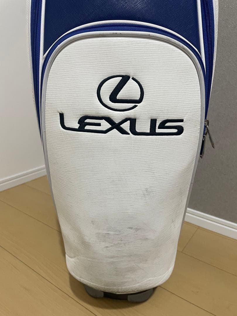 LEXUSディーラー限定　キャディバッグ ホワイト/ブルー