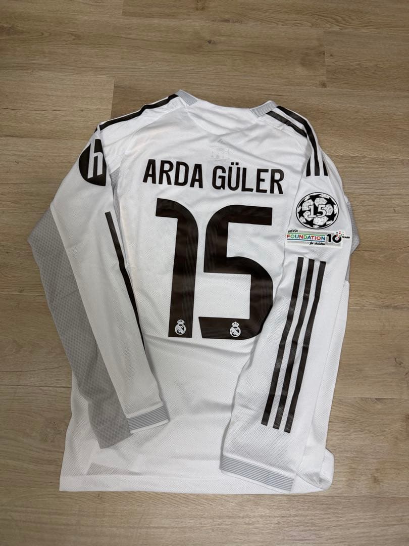 レアルマドリード　長袖　ホーム　ユニフォーム　アルダギュレル　M