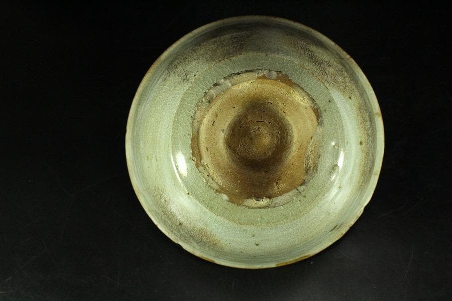 古美術 李朝 高麗 青磁 茶碗(K-A639)