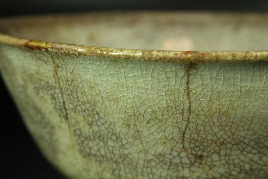 古美術 李朝 高麗 青磁 茶碗(K-A639)