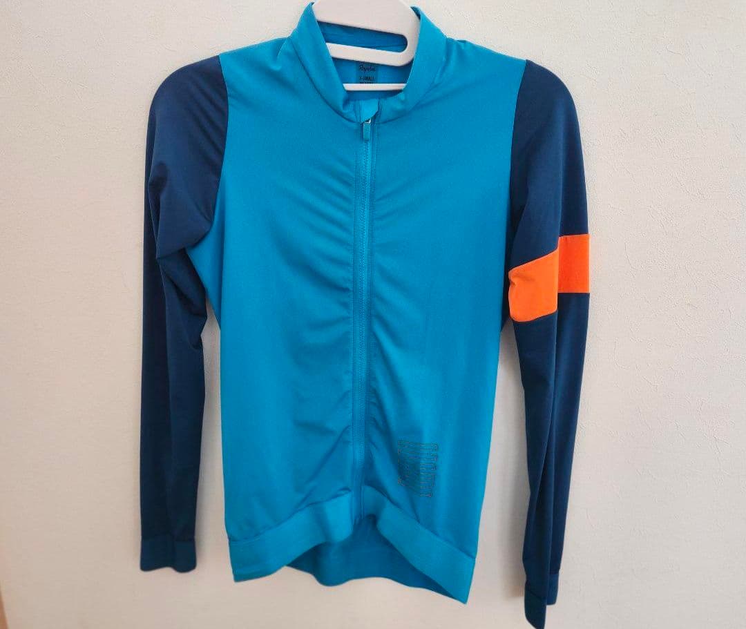 Rapha PRO TEAM トレーニングジャージ 長袖 青/オレンジ