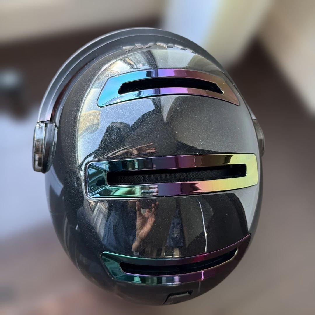 KASK スキー用ヘルメット ブラック 一体型ゴーグル付き レディース