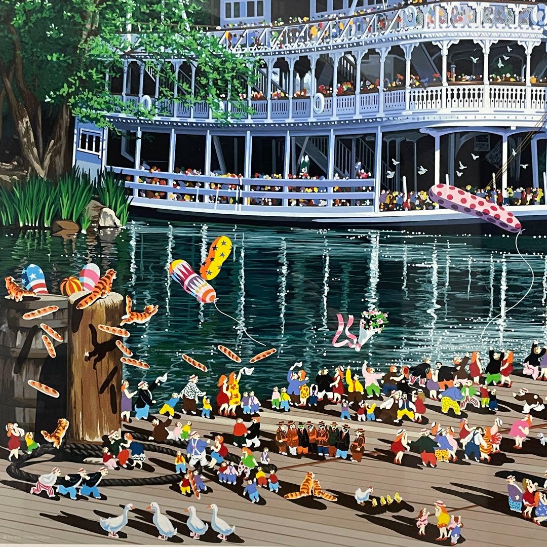 ヒロ ヤマガタ マーク トゥエイン号 ディズニー シルクスクリーン 限定 保証書