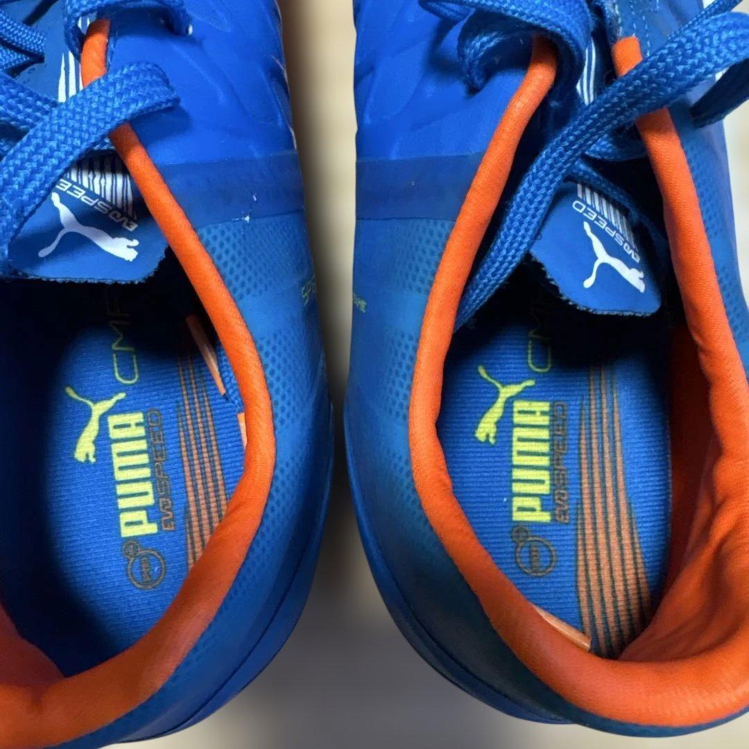 PUMA evospeed サッカーシューズ スパイク 青