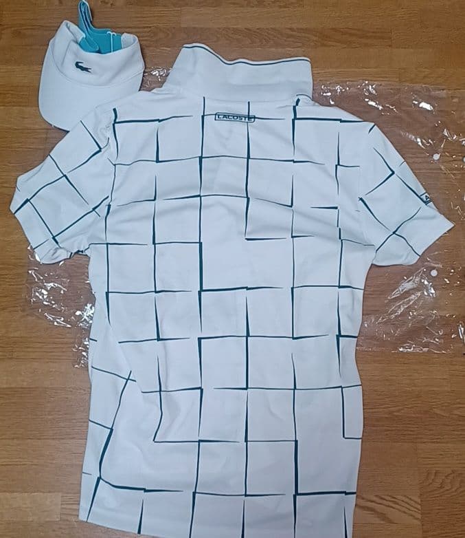 Lacoste ラコステ　ポロシャツ2 ハーフパンツ　バイザー　セット