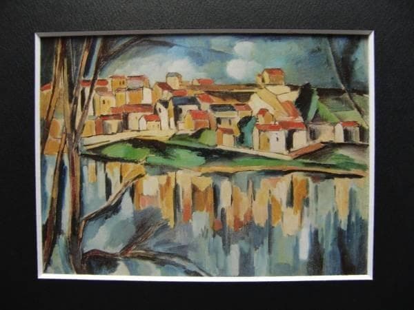 ヴラマンク、サン＝ドゥニ風景、希少画集画、新品高級額、額装付