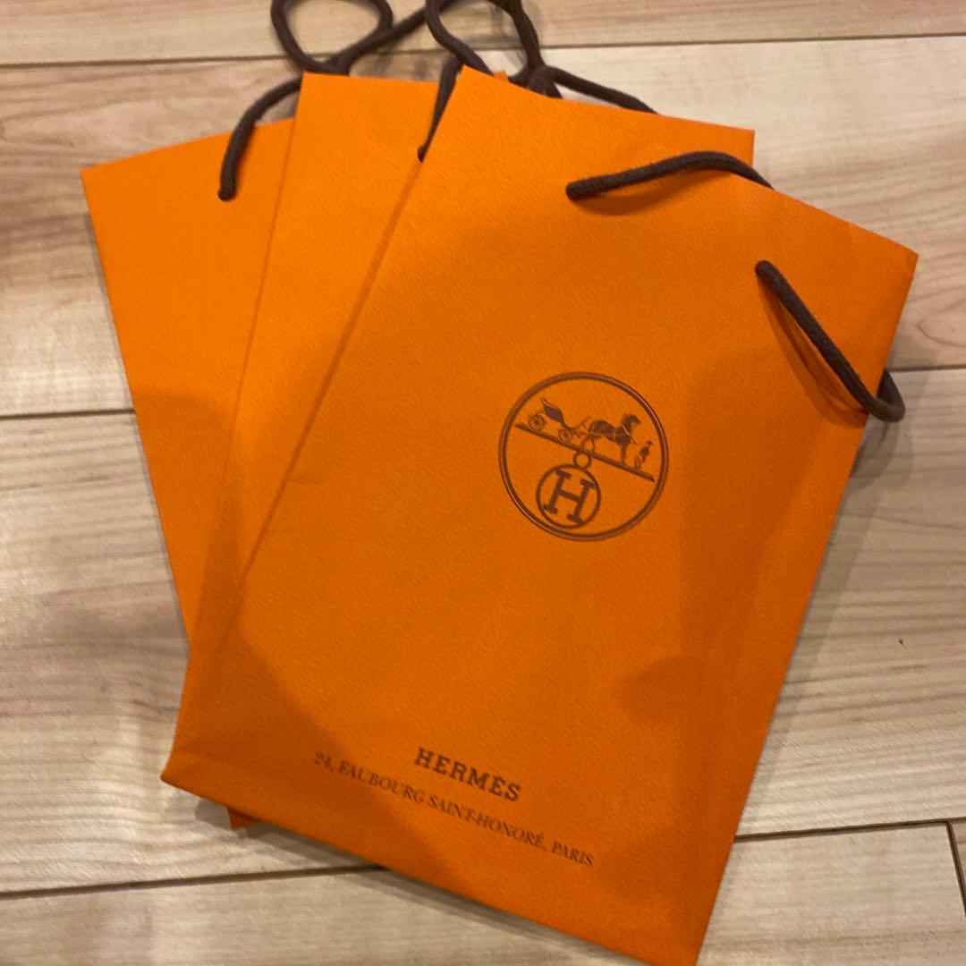 HERMES バーキン　オレンジbox 紙袋　リボン　美品