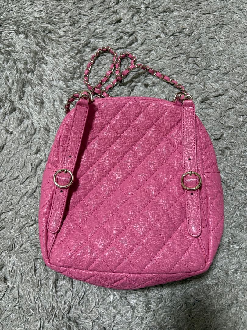なつめ②シャネル　ピンク　2wayバッグ　ノベルティ