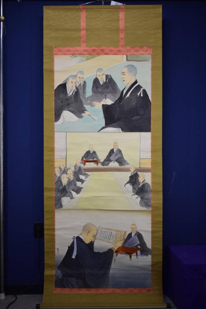 真作/観風/親鸞聖人/人物図/大幅/布袋屋掛軸HK-65