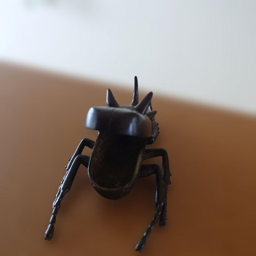 銅製　ゴホンヅノカブト　カブトムシ