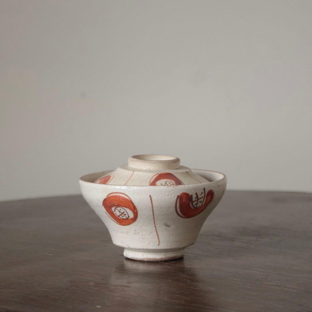 絵瀬戸 茶碗 古美術 古道具 アンティーク