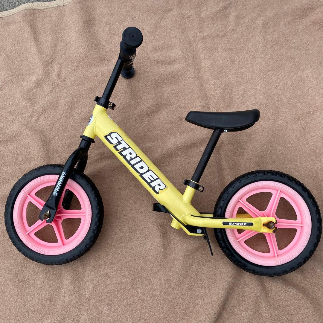 #STRIDER バランスバイク イエロー/ピンク #ストライダー　子供用