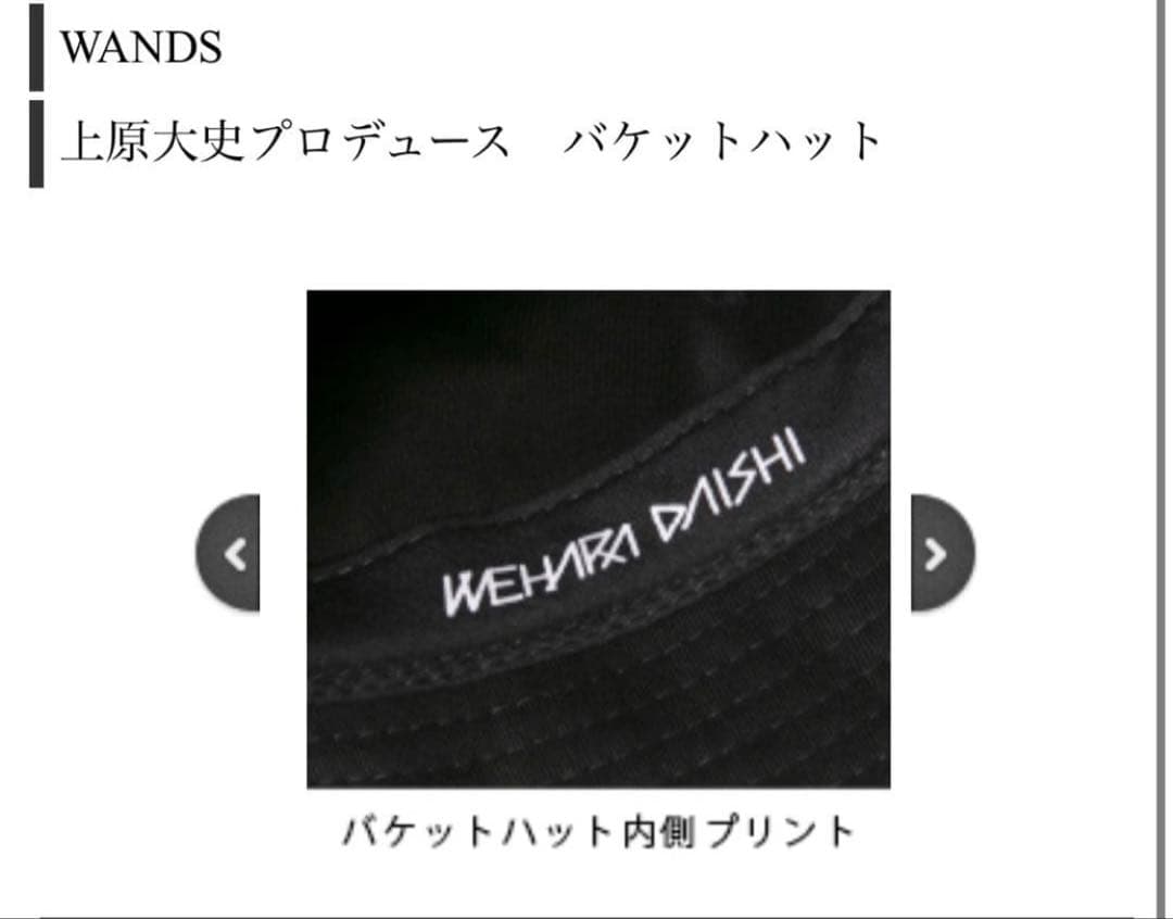 WANDS FC限定　FANDSグッズ　上原大史プロデュースバケハ・フライトタグ