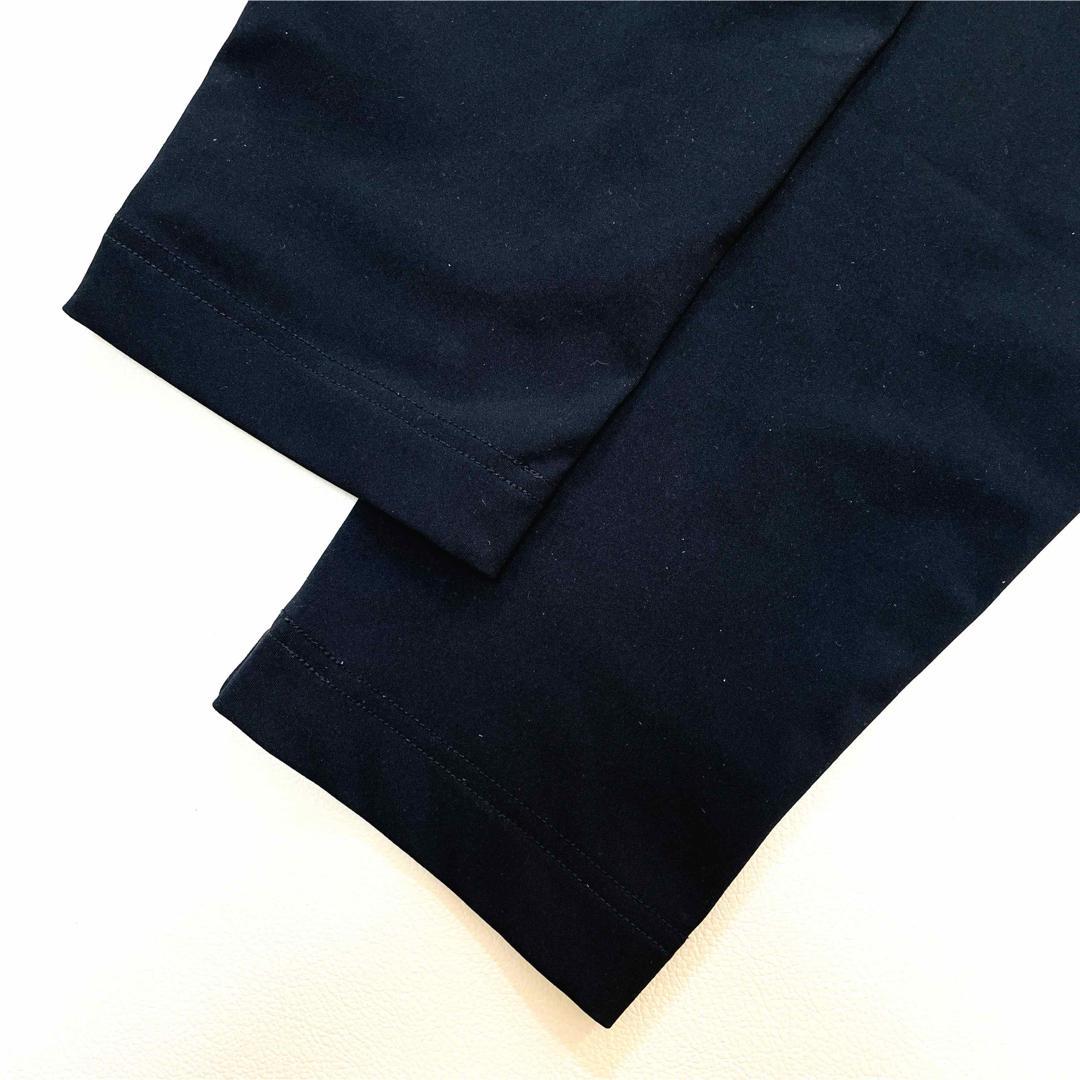 6602【美品】TFW49 ロングパンツ　スリムパンツ　ストレッチ　ブラック