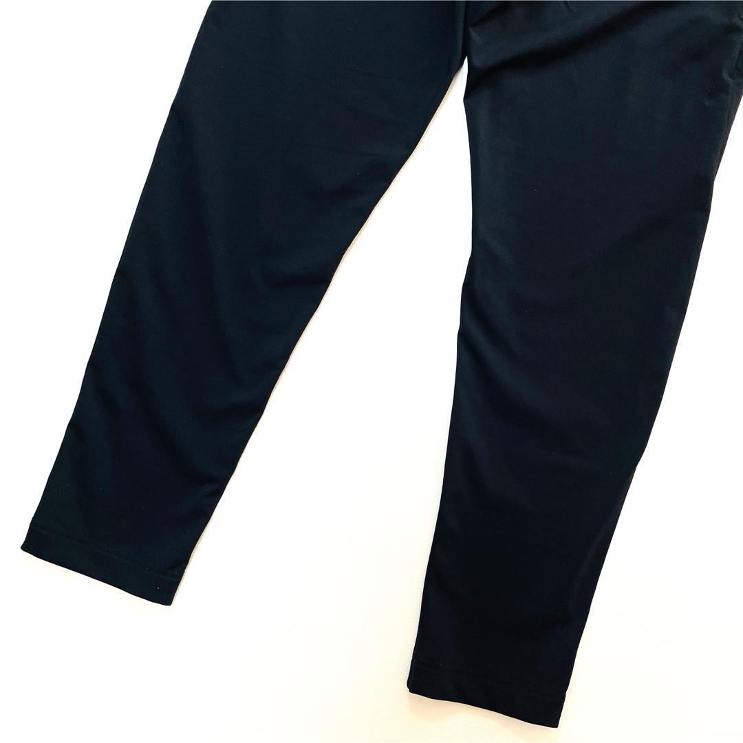 6602【美品】TFW49 ロングパンツ　スリムパンツ　ストレッチ　ブラック