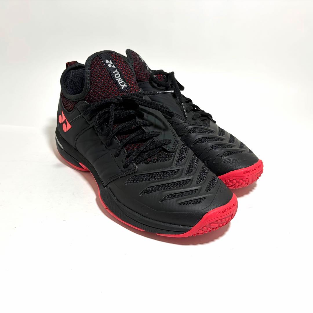 極美品☆YONEX フュージョンレブ3 テニスシューズ ブラック 27cm