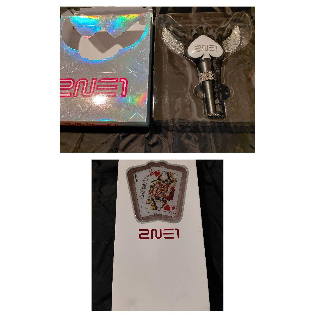 2NE1 ペンライト ハート型ウィング付き　トランプ　初期　レア　まとめ売り　箱
