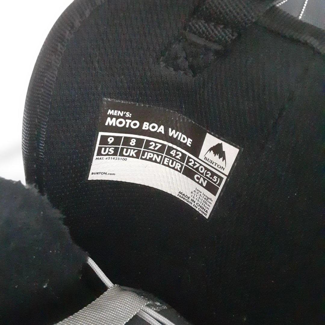 BURTONバートン MOTO BOA WIDE ボア スノーボードブーツ 27