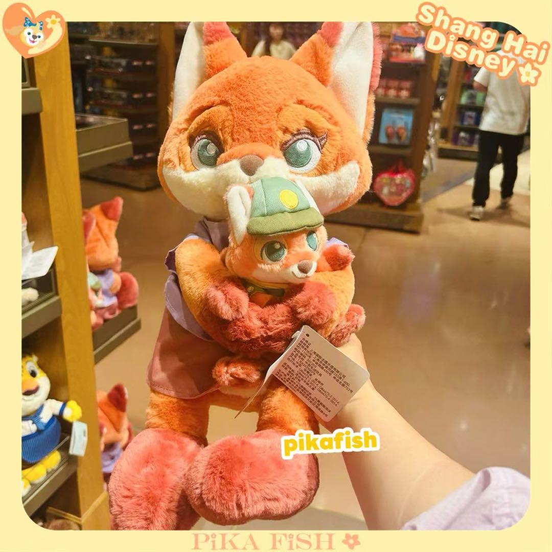 【最新☆正規品】ニック　ニックの母　ズートピア　ぬいぐるみ　上海ディズニー