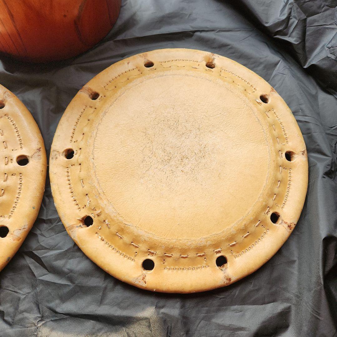 宮本卯之助商店★締太鼓革2丁掛×2枚