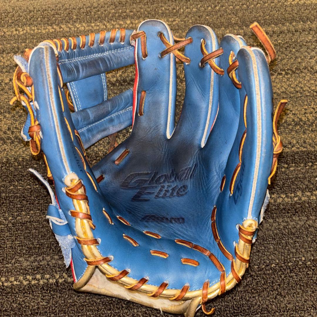 ★限定品 レアMizuno グローバルエリート 内野用 赤/青 即戦力★