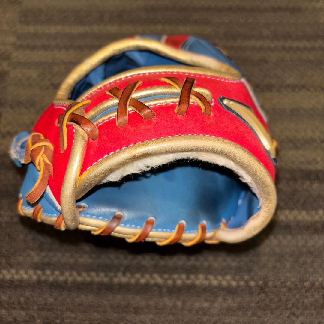 ★限定品 レアMizuno グローバルエリート 内野用 赤/青 即戦力★