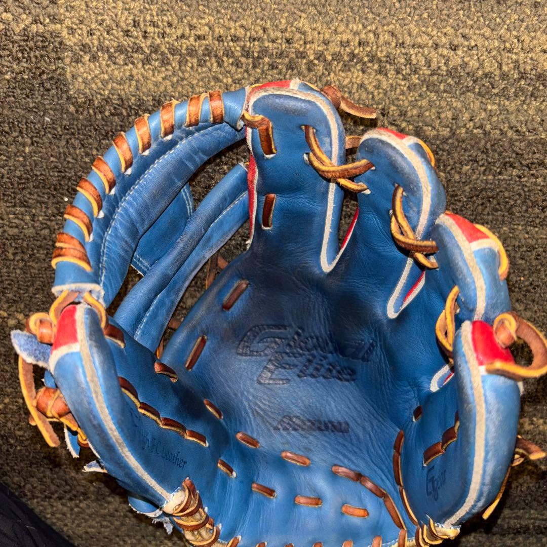 ★限定品 レアMizuno グローバルエリート 内野用 赤/青 即戦力★