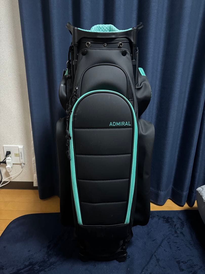 まさAdmiral ゴルフ キャディバッグ ブラック・ミント