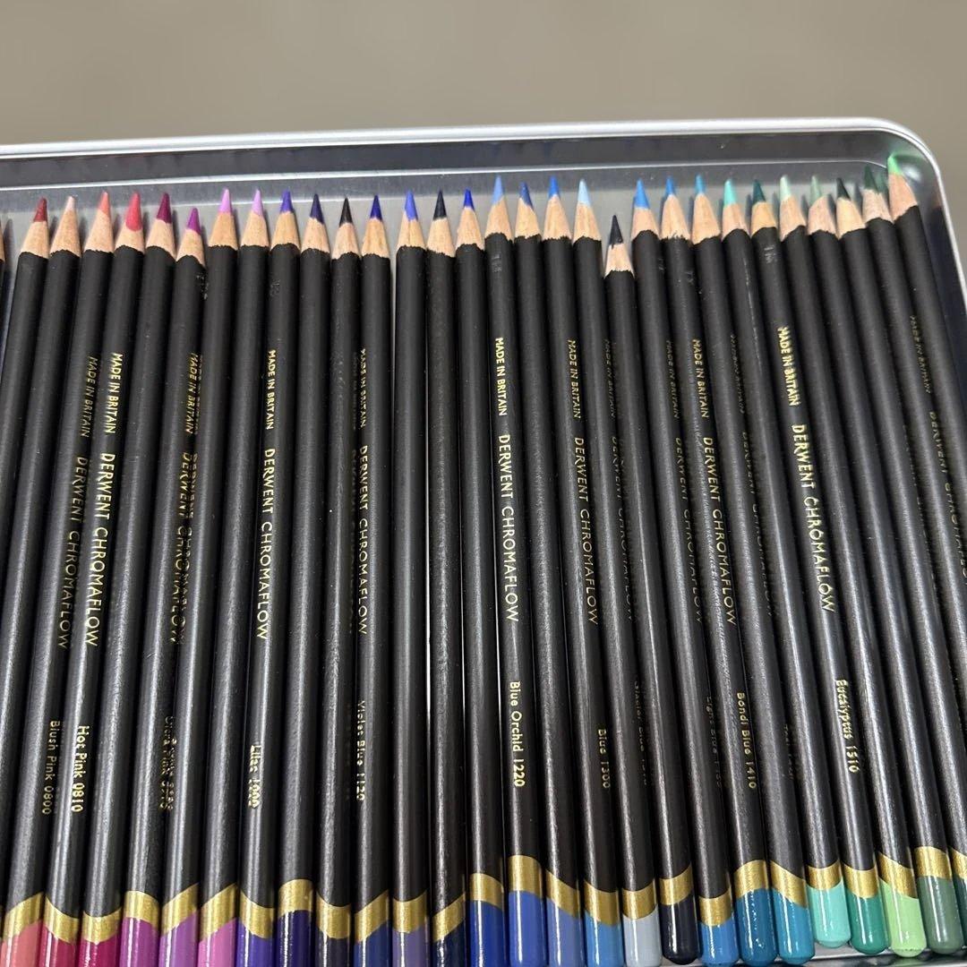 ダーウェント クロマフロー 72色セット 色鉛筆のみ、ケースなし