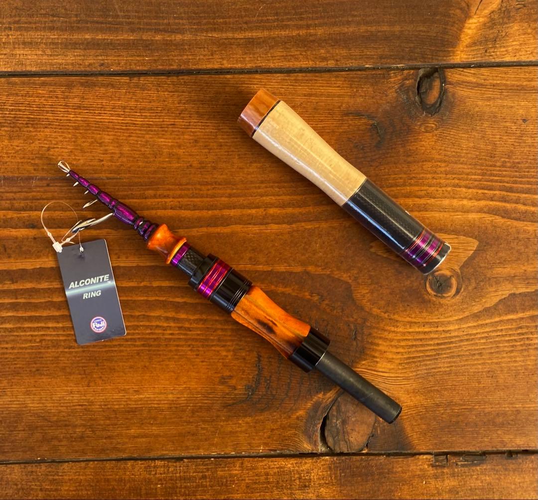 軽量　カーボンロッド　トラウトロッド　テレスコロッド　ウッドグリップ　スピニング