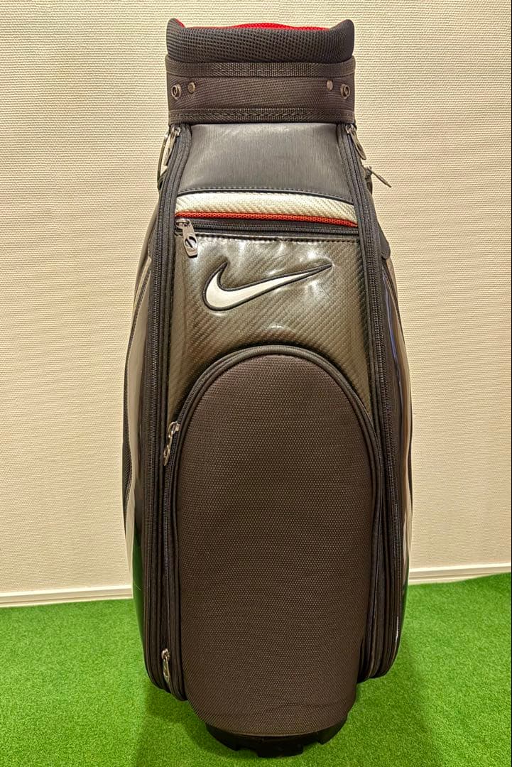 【希少】ナイキ ゴルフ キャディバッグ カート型 ブラック シルバー