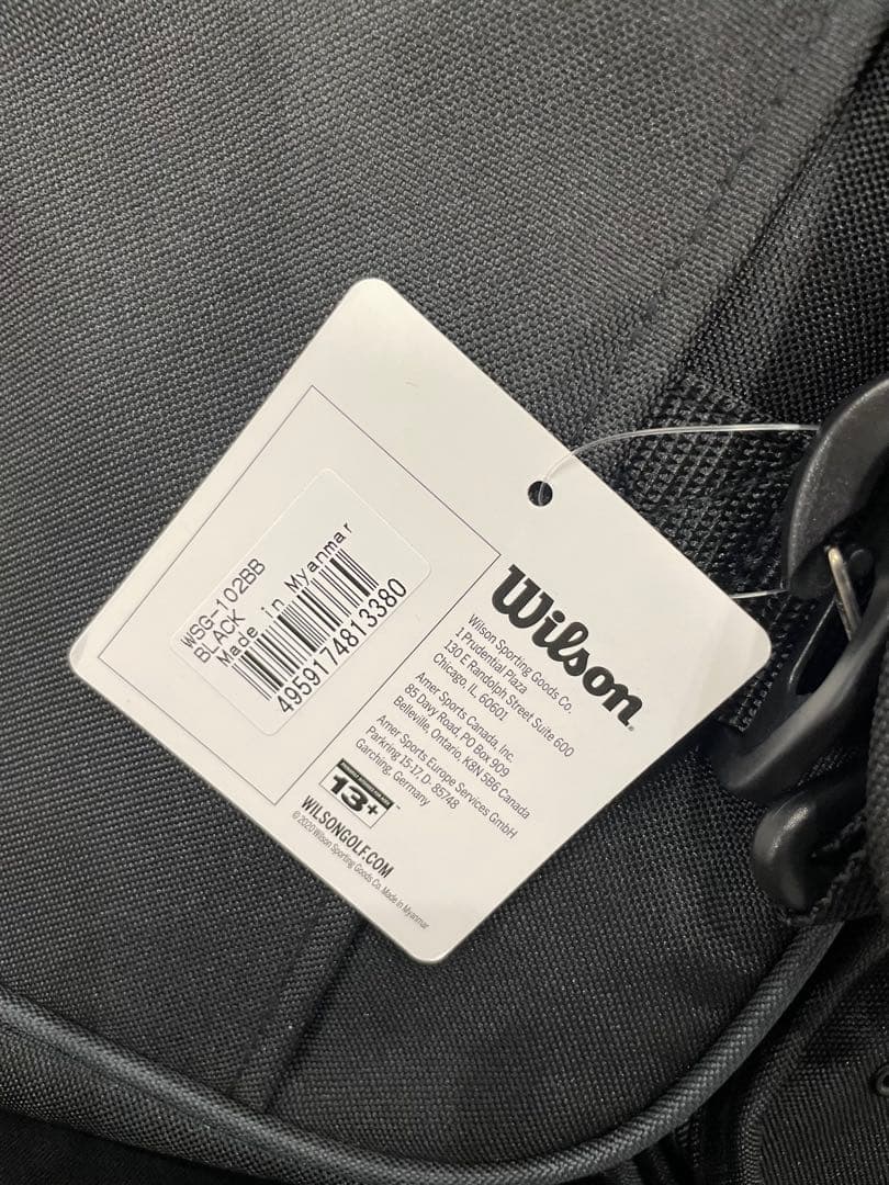 Wilson ブラック ダッフルバッグ