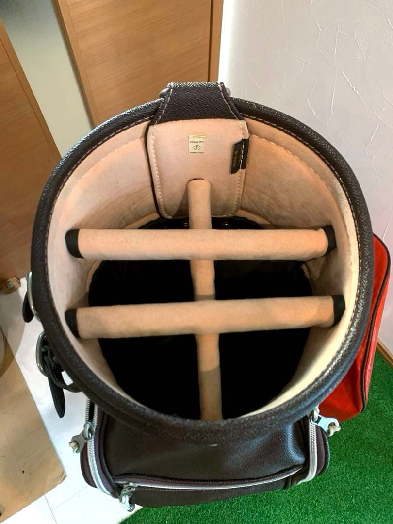 希少/完売/美品　Orobianco 本革 レザー使用　高級　キャディバッグ