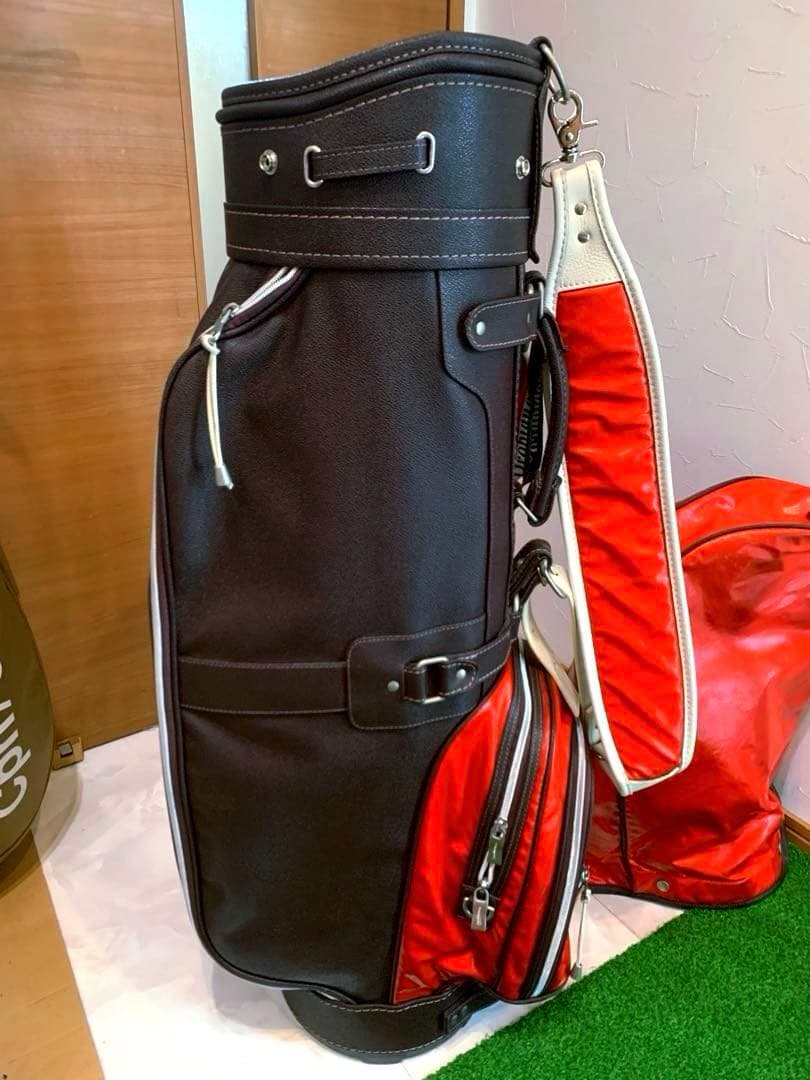 希少/完売/美品　Orobianco 本革 レザー使用　高級　キャディバッグ