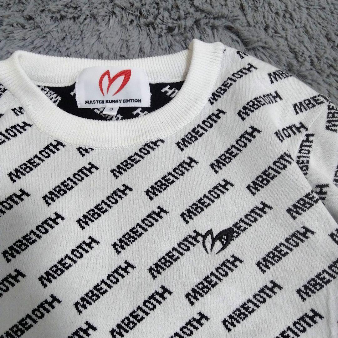 MASTER BUNNY♡ロゴ*総柄*ニット♡S ゴルフ/スポーツ