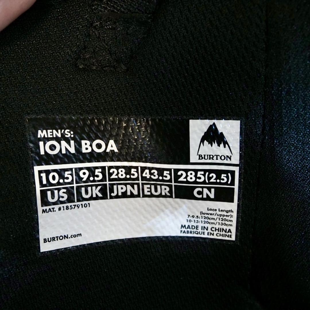 BURTON ION BOA 28.5cm スノーボードブーツ 　ボア