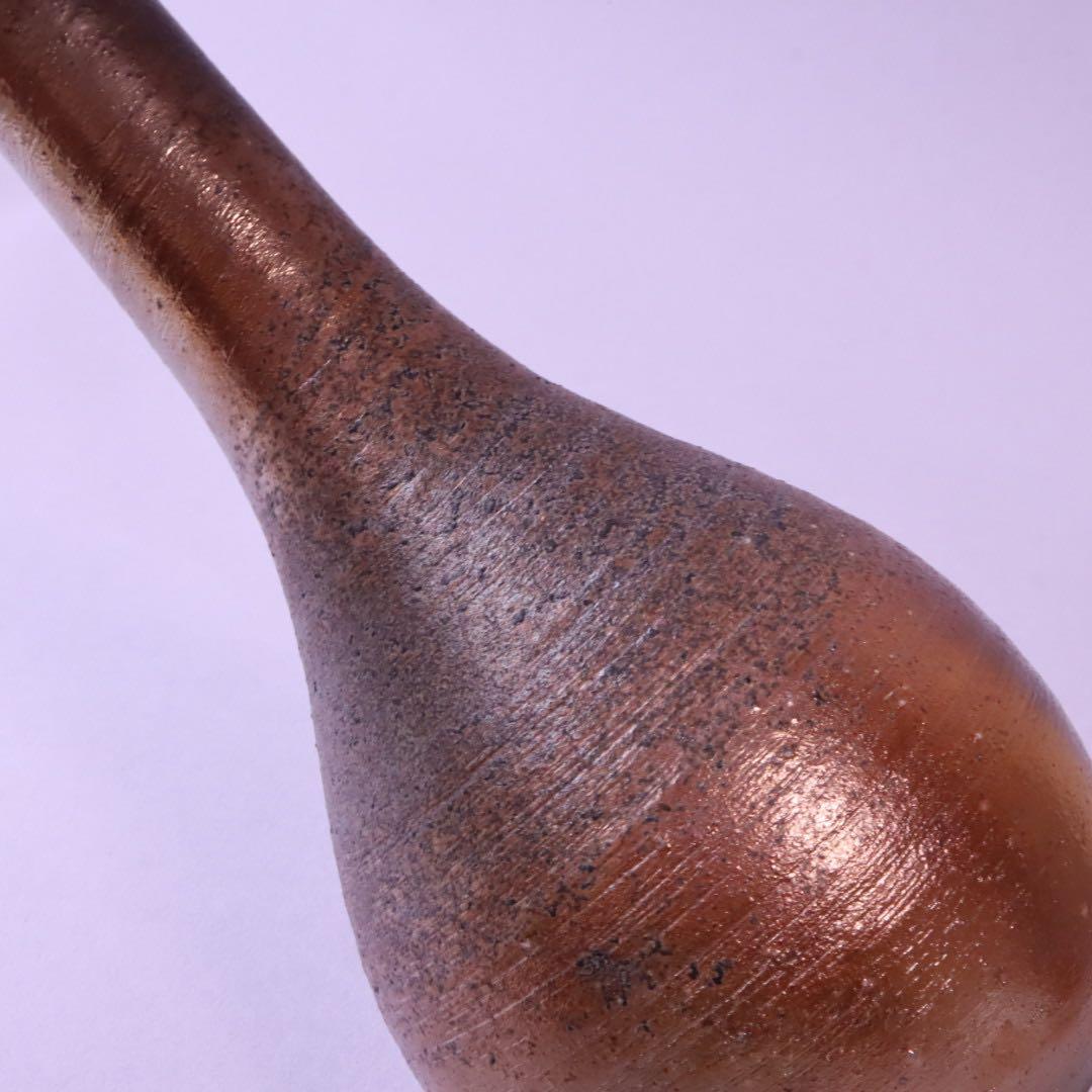 岡山県重要無形文化財保持者 山本出 備前 一輪花入 共箱